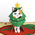 Meowy Cat-mess Christmas Pop-Up Card and Sentiment Set for Dad