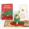 Meowy Cat-mess Christmas Pop-Up Card and Birthday Sentiment Set