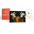 All Is Bright Holiday Reindeer Light-Up Pop-Up Card and Sentiment Set for Son