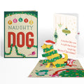 Feliz Naughty Dog Christmas Pop-Up Card and Sentiment Set for Teacher
