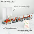 Christmas Sleigh Ride Loooooong Card™ (Expands to 2 feet) and Twinkling Ornaments Birthday Sentiment Set