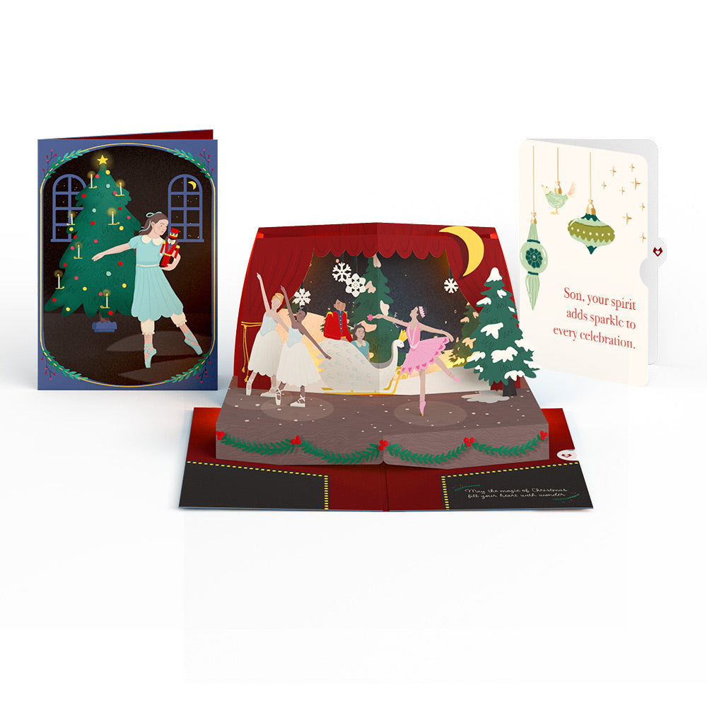 The Nutcracker Christmas Magic Music and Lights Pop-Up Card and Sentiment Set for Son