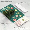 Tis the Season Christmas Tree Pop-Up Card and Twinkling Ornaments Birthday Sentiment Set