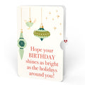 Meowy Little Christmas Cats Pop-Up Card and Twinkling Ornaments Birthday Sentiment Set