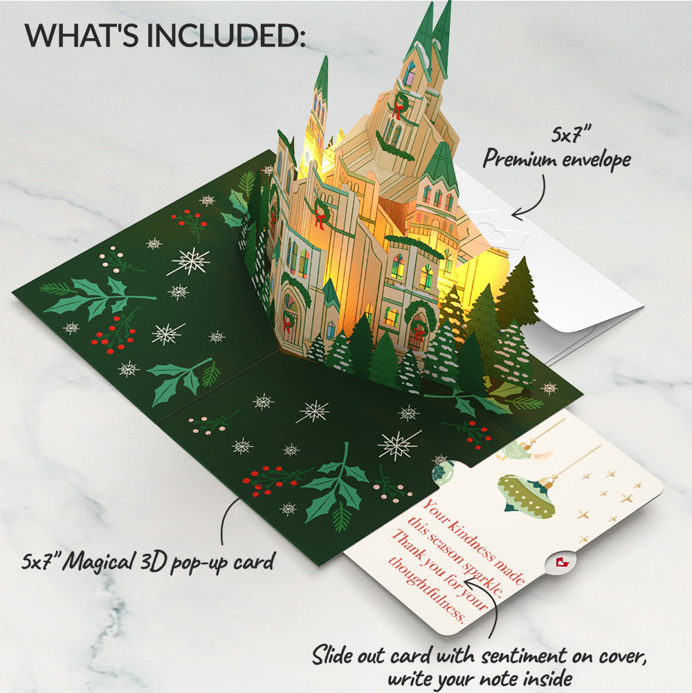 Let Heaven & Nature Sing Christmas Music and Lights Pop-Up Card