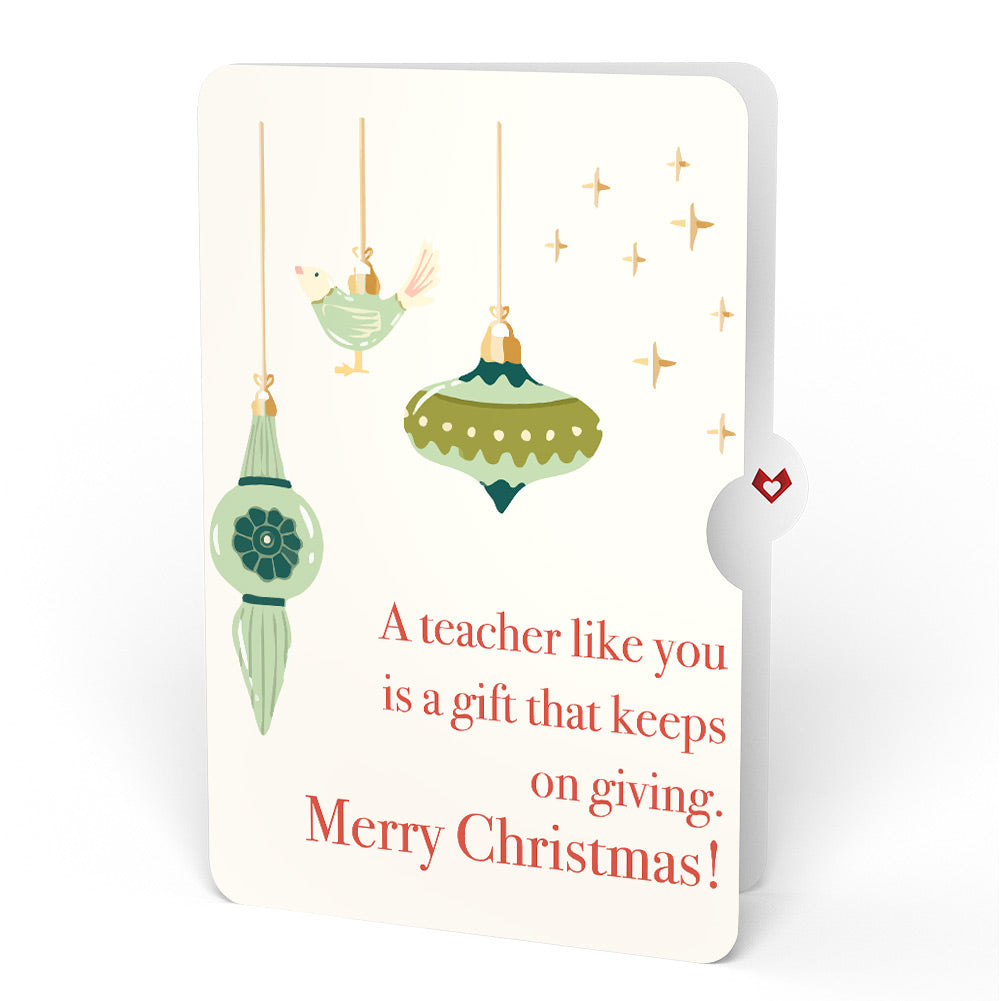 Christmas Gnomes Pop-Up Card and Sentiment Set for Teacher