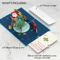 Santa Decorating a Christmas Tree Pop-Up Card and Sentiment Set for Baby