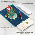 Santa Decorating a Christmas Tree Pop-Up Card and Sentiment Set for Mom