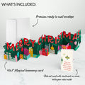 Under the Tree Merry Christmas Loooooong Card™ (Expands to 2 feet) and Twinkling Ornaments Birthday Sentiment Set
