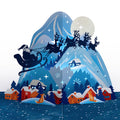 Christmas Eve Sleigh Ride Music and Lights Pop-Up Card and Sentiment Set for Baby