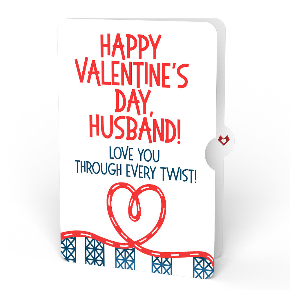 Love Rollercoaster Pop-Up Card and Valentine Sentiment Set for Husband