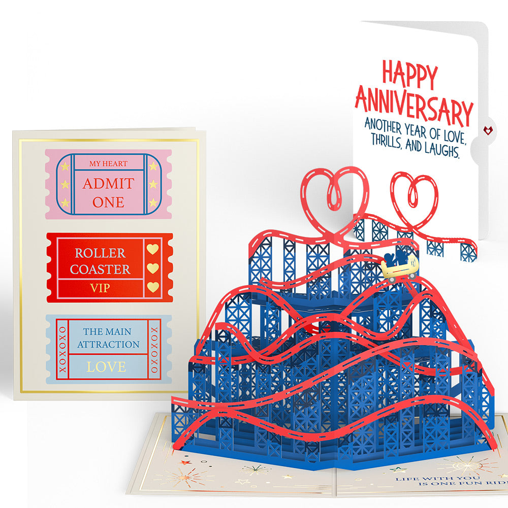 Love Rollercoaster Pop-Up Card and Anniversary Sentiment Set