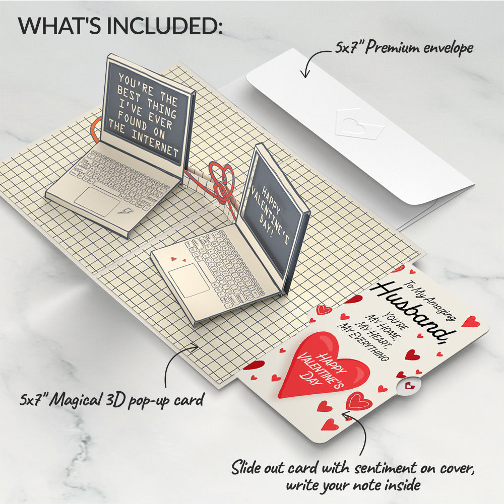 Best Thing I've Found on the Internet Valentine's Day Pop-Up Card and Sentiment Set for Husband