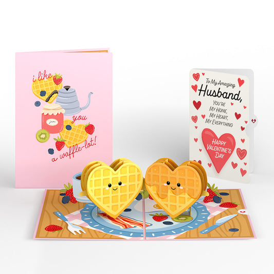 Like You a Waffle-Lot Valentine Pop-Up Card and Sentiment Set for Husband