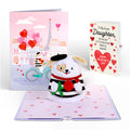 French Love Dog Plushpop Card and Full of Hearts Valentine Sentiment Set for Daughter