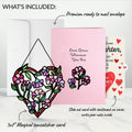 Love Grows Heart Suncatcher Card and Full of Hearts Valentine Sentiment Set for Daughter