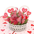 Valentine's Day Basket Pop-Up Card and Sentiment Set for Daughter