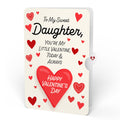 You Are So Loved Butterflies Suncatcher Card and Full of Hearts Valentine Sentiment Card for Daughter
