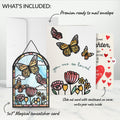 You Are So Loved Butterflies Suncatcher Card and Full of Hearts Valentine Sentiment Card for Daughter