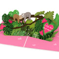 I Love You Sloths Pop-Up Card and Full of Hearts Valentine Sentiment Card for Daughter