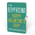 Pick You Every Time Valentine Pop-Up Card and Sentiment Set for Boyfriend