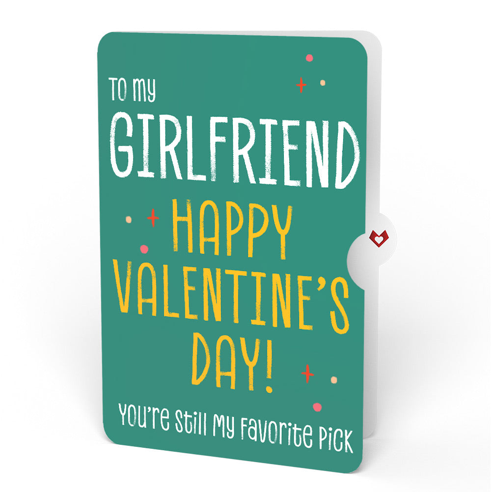 Pick You Every Time Valentine Pop-Up Card and Sentiment Set for Girlfriend
