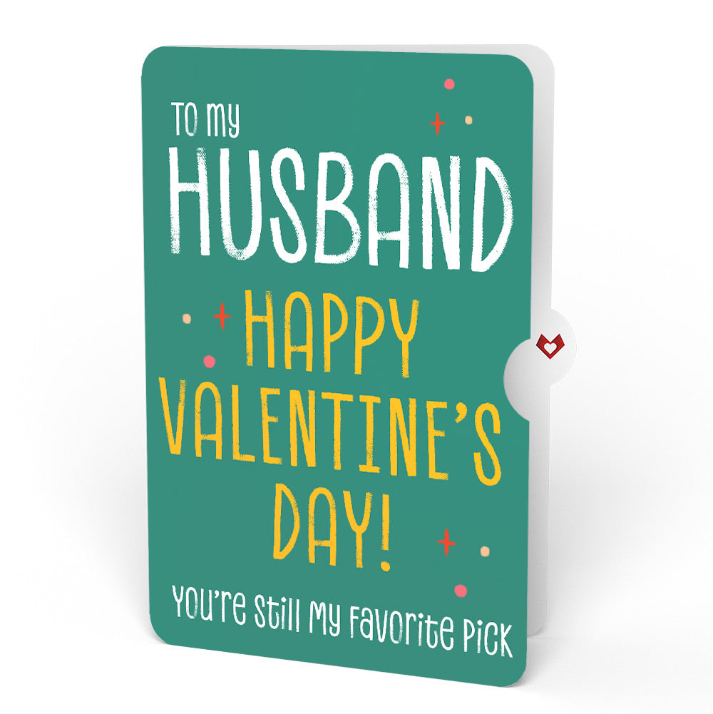 Pick You Every Time Valentine Pop-Up Card and Sentiment Set for Husband