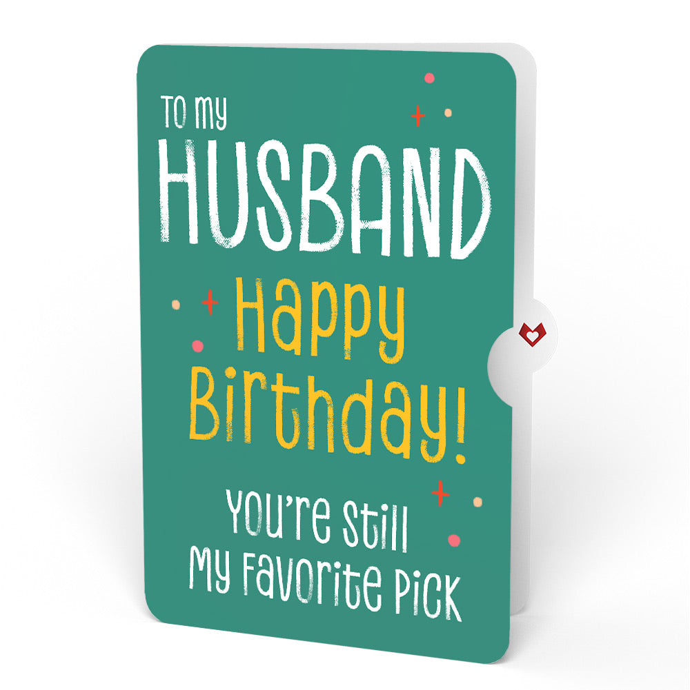 Pick You Every Time Birthday Pop-Up Card and Sentiment Set for Husband