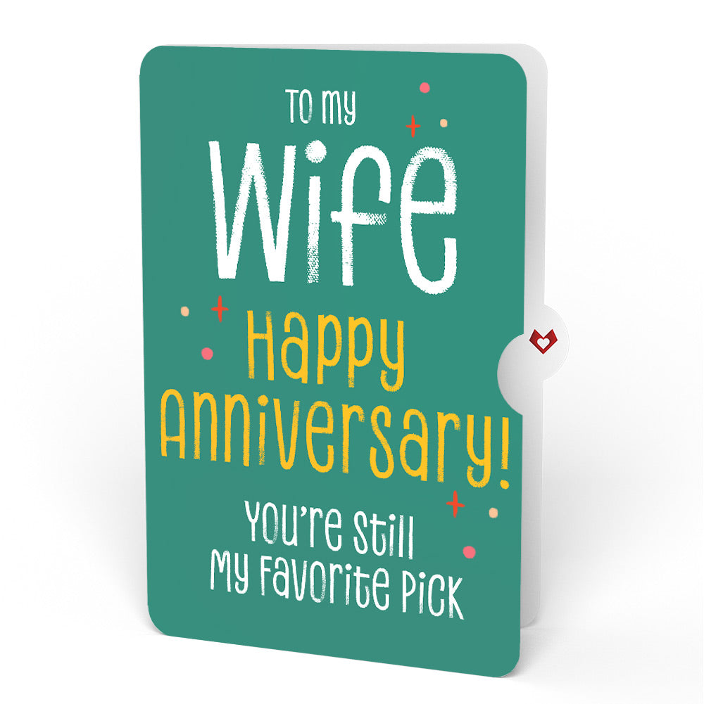 Pick You Every Time Anniversary Pop-Up Card and Sentiment Set for Wife