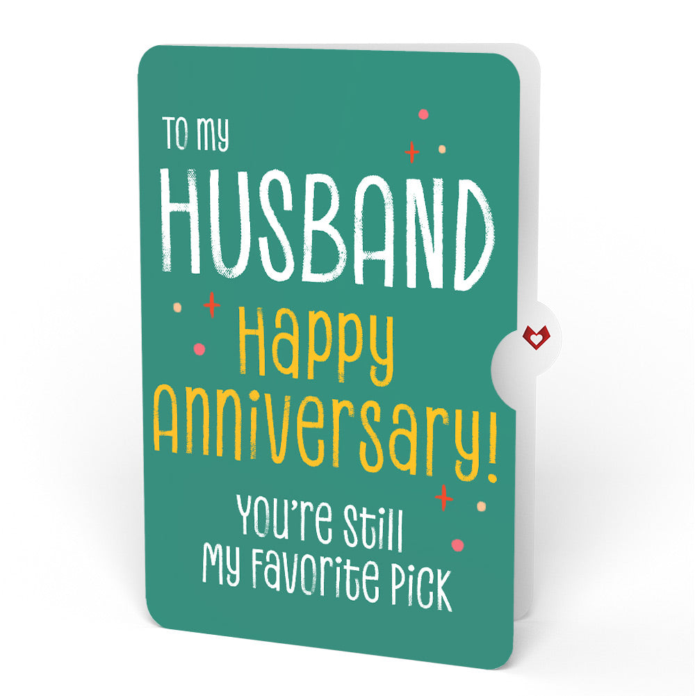 Pick You Every Time Anniversary Pop-Up Card and Sentiment Set for Husband