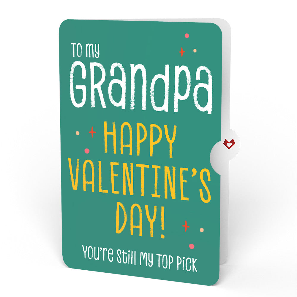 Pick You Every Time Valentine Pop-Up Card and Sentiment Set for Grandpa