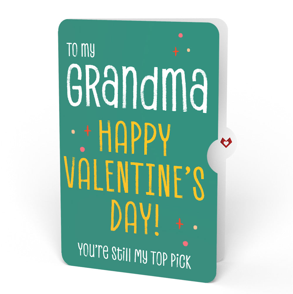 Pick You Every Time Valentine Pop-Up Card and Sentiment Set for Grandma