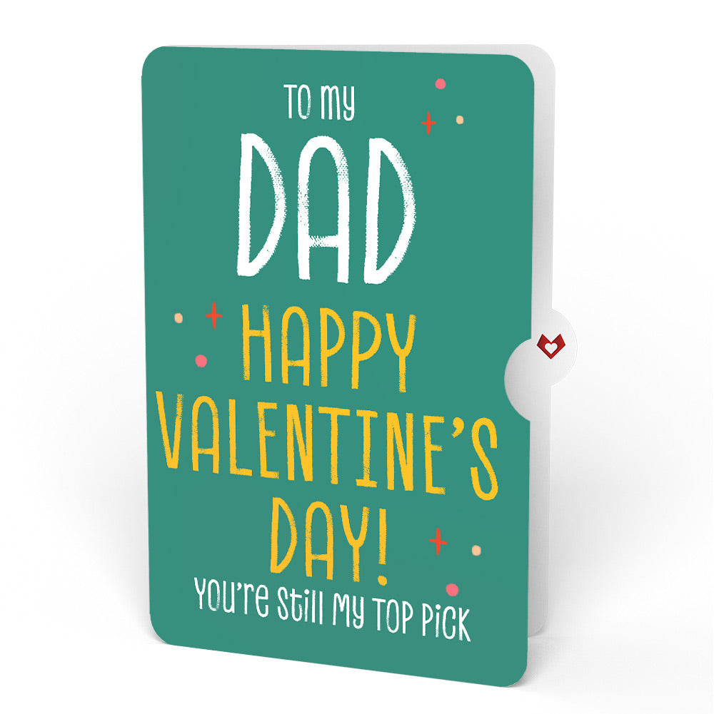 Pick You Every Time Valentine Pop-Up Card and Sentiment Set for Dad