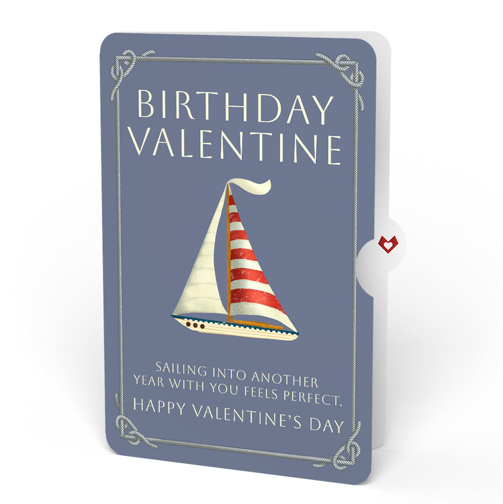 Sailboat on the Horizon Birthday Valentine Pop-Up Card and Sentiment Set