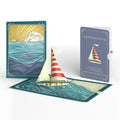 Sailboat on the Horizon Valentine Pop-Up Card and Sentiment Set for Granddaughter