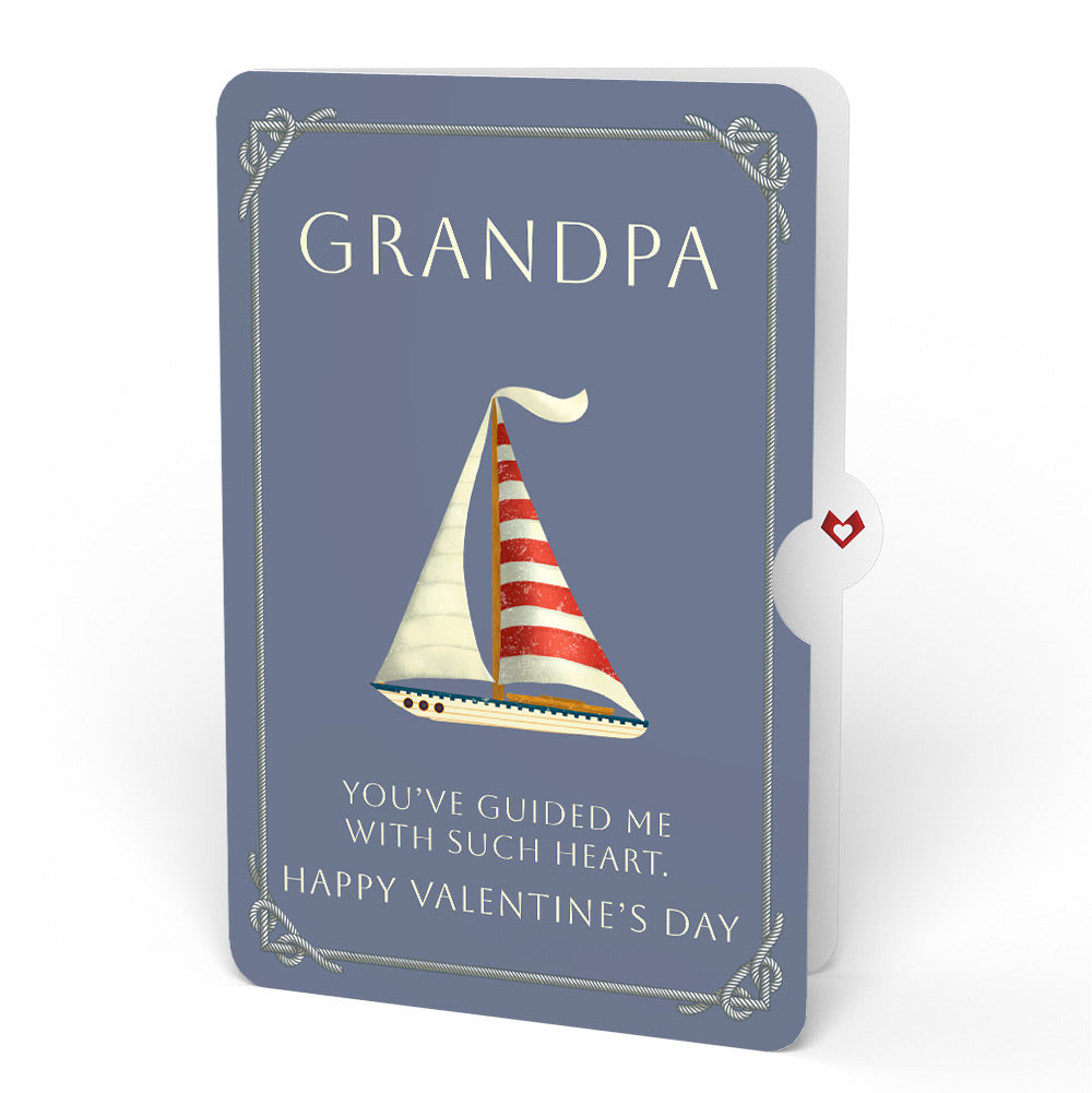 'Ahoy There' Valentine Plushpop Card and Sentiment Set for Grandpa