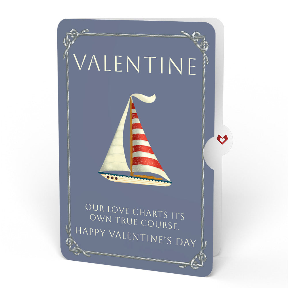 'Ahoy There' Valentine Plushpop Card and True Course Sentiment Set