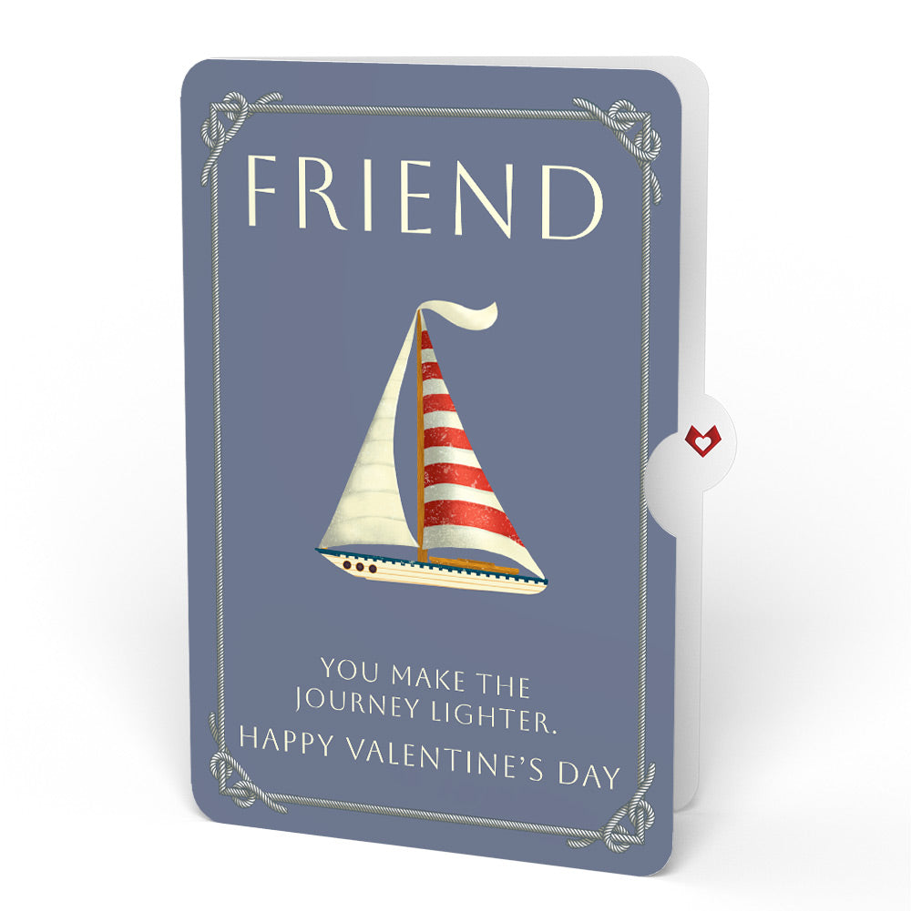 'Ahoy There' Valentine Plushpop Card and Sentiment Set for Friend