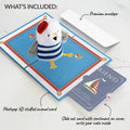 'Ahoy There' Valentine Plushpop Card and Sentiment Set for Friend