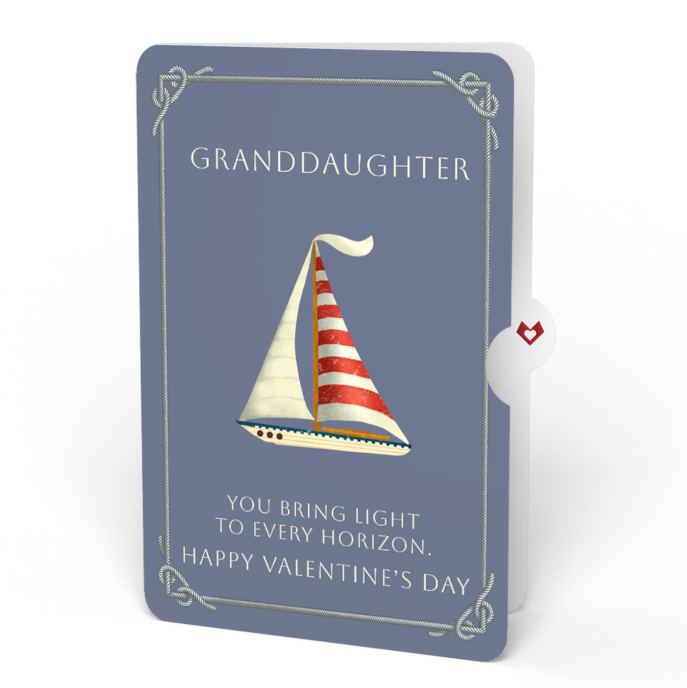 'Ahoy There' Valentine Plushpop Card and Sentiment Set for Granddaughter
