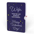 Love You to the Moon and Back Valentine Light-Up Pop-Up Card and Sentiment Set for Wife
