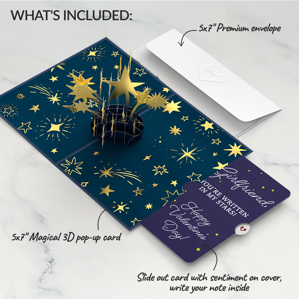 You're a Star Valentine Pop-Up Card and Sentiment Set for Girlfriend