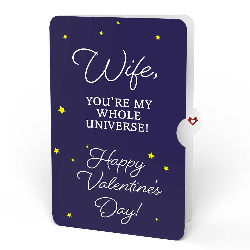 Celestial Sky Valentine Light-Up Bouquet and Sentiment Set for Wife