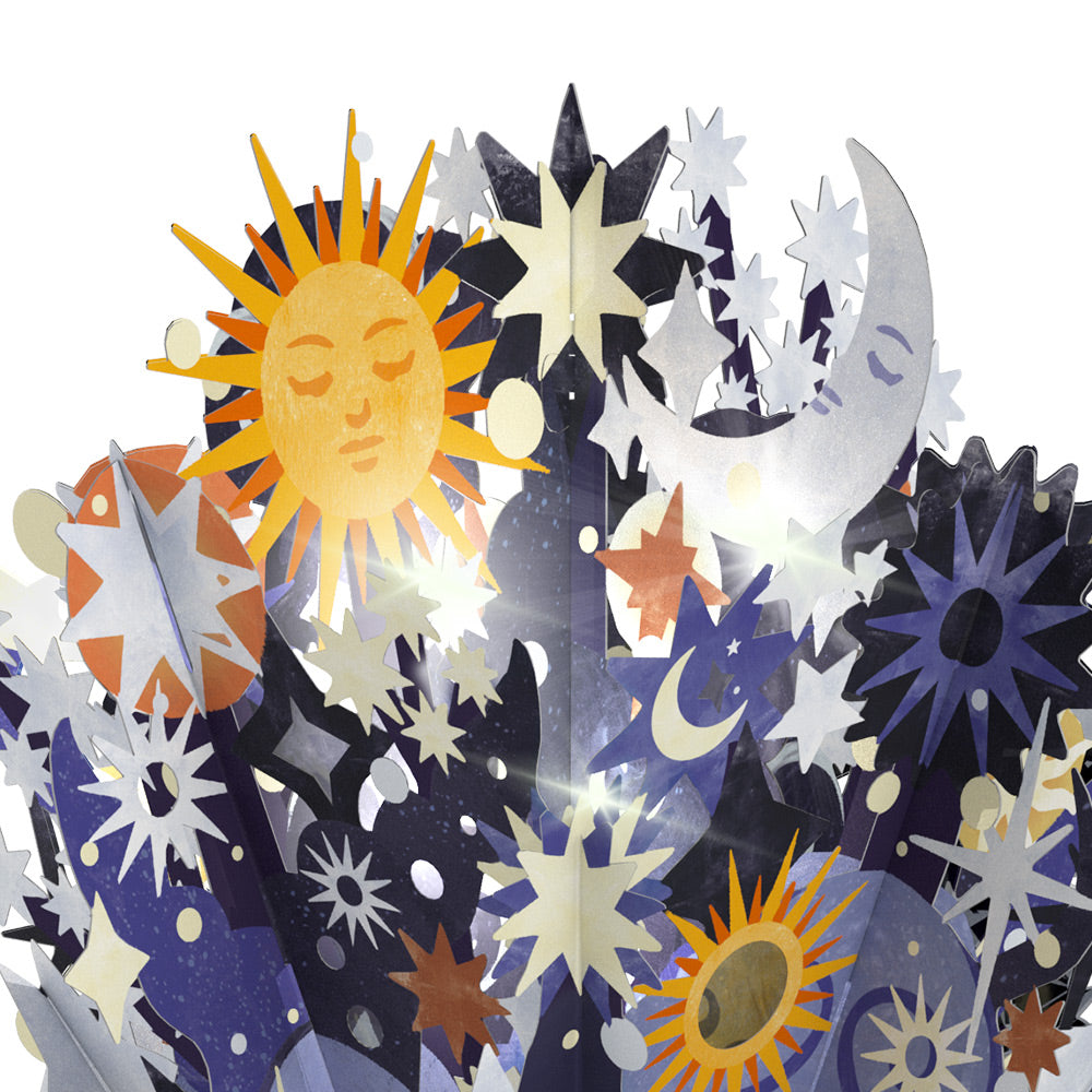Celestial Sky Valentine Light-Up Bouquet and Sentiment Set