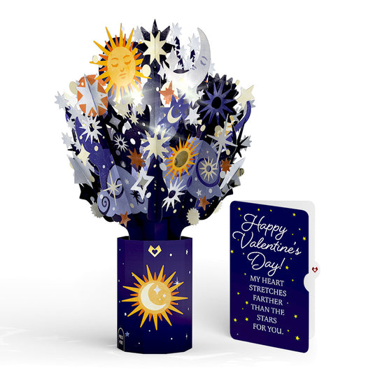 Celestial Sky Valentine Light-Up Bouquet and Sentiment Set