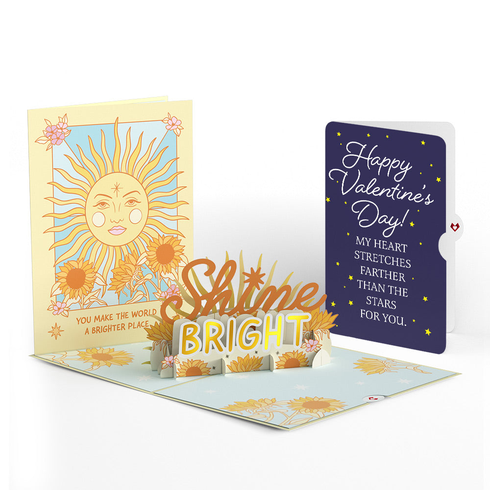 Shine Bright Valentine Pop-Up Card and Sentiment Set