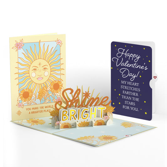 Shine Bright Valentine Pop-Up Card and Sentiment Set