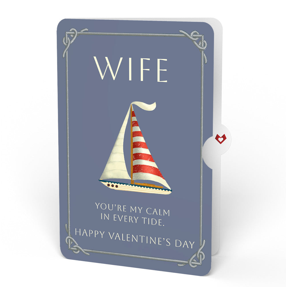 'Ahoy There' Valentine Plushpop Card and Sentiment Set for Wife
