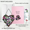 Love Grows Heart Valentine Suncatcher Card and Sentiment Set for Boyfriend