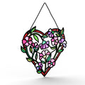 Love Grows Heart Valentine Suncatcher Card and Sentiment Set for Girlfriend